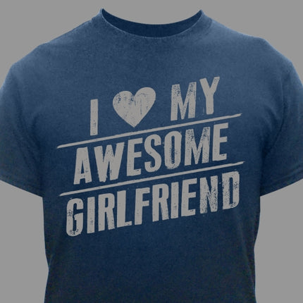 Personalized I Love My Awesome T-Shirt