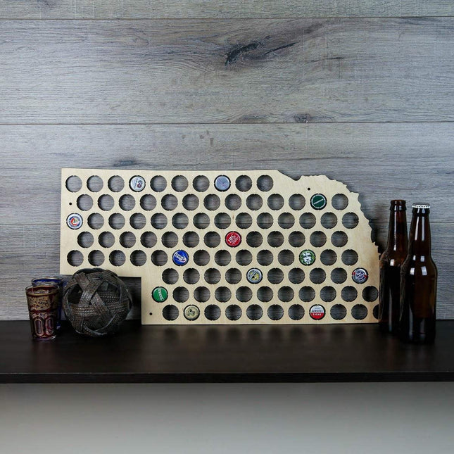 Nebraska Beer Cap Map