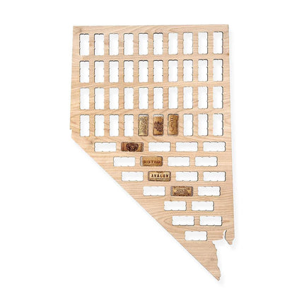 Nevada Wine Cork Map