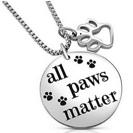 All Paws Matter Pendant Necklace