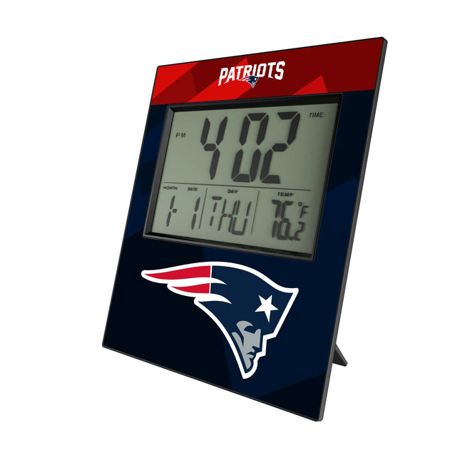 New England Patriots Color Block Wall Clock