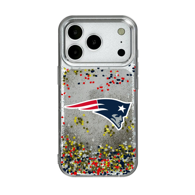 New England Patriots Confetti Glitter Phone Case for Apple iPhone