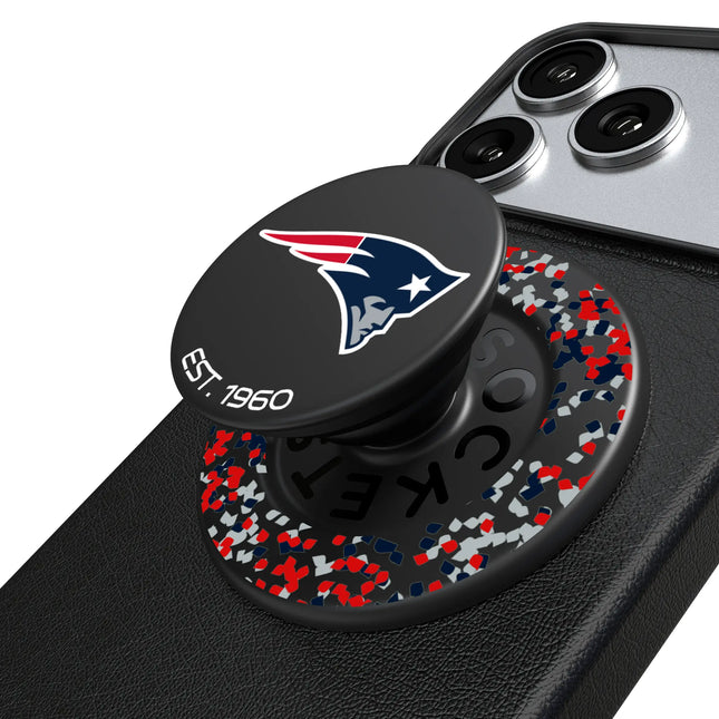 New England Patriots Confetti PopSockets Magnetic Phone Grip and Stand