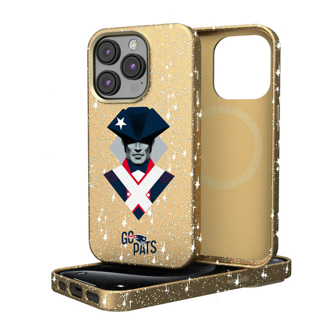 New England Patriots Deco Bling Phone Case for Apple iPhone