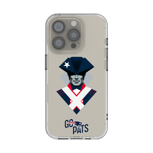 New England Patriots Deco Clear Phone Case for Apple iPhone