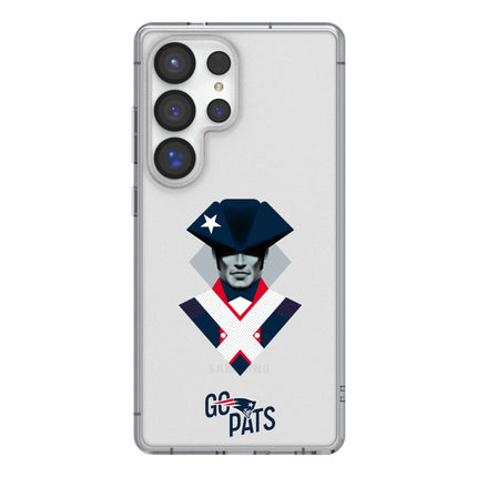 New England Patriots Deco Clear Phone Case for Samsung Galaxy