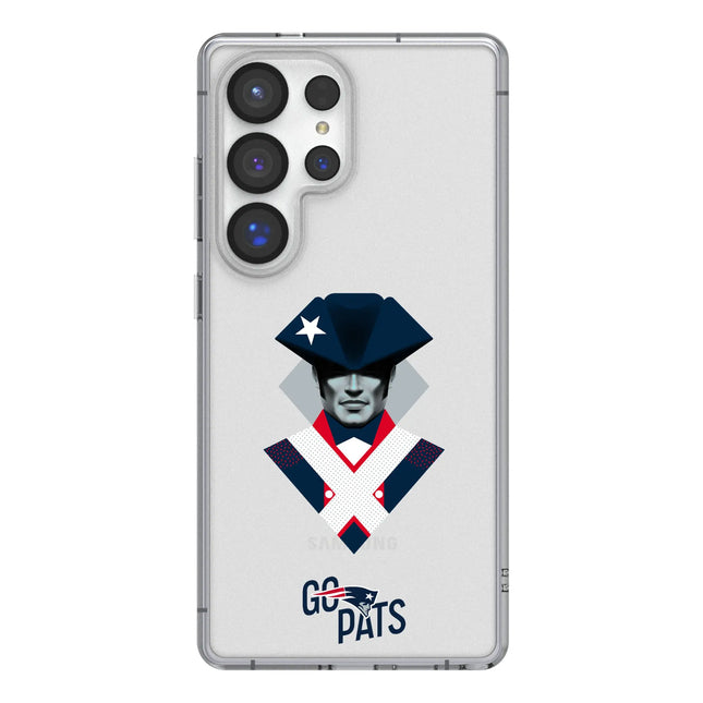 New England Patriots Deco Clear Phone Case for Samsung Galaxy