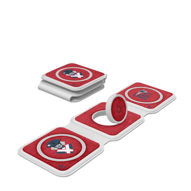 New England Patriots Deco Foldable 3 in 1 Charger