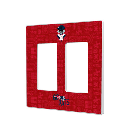 New England Patriots Deco Hidden-Screw Light Switch Plate