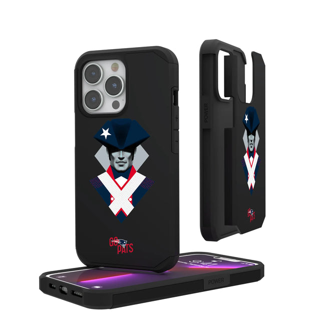 New England Patriots Deco Rugged Phone Case for Apple iPhone