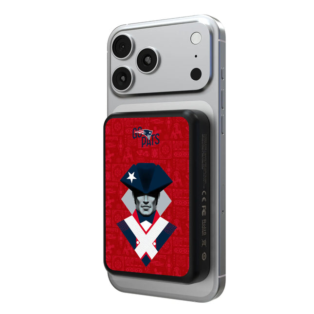 New England Patriots Deco Wireless Mag Power Bank