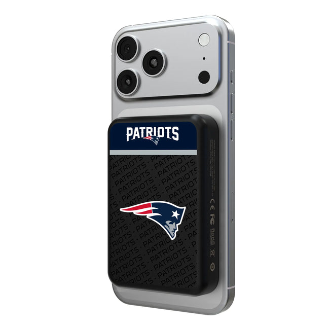 New England Patriots Endzone Plus Wireless Mag Power Bank