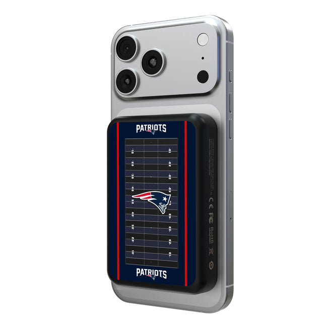 New England Patriots Field Wireless Mag Power Bank