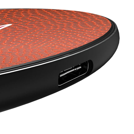 New England Patriots Football 15-Watt Wireless Charger