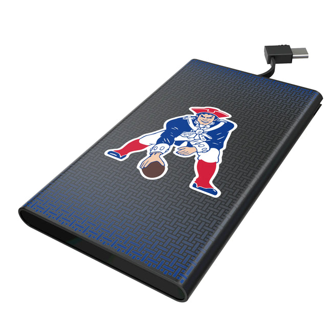 New England Patriots Historic Collection Linen 5000mAh Flat Powerbank