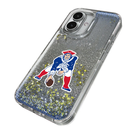 New England Patriots Historic Collection Linen Glitter Phone Case for Apple iPhone