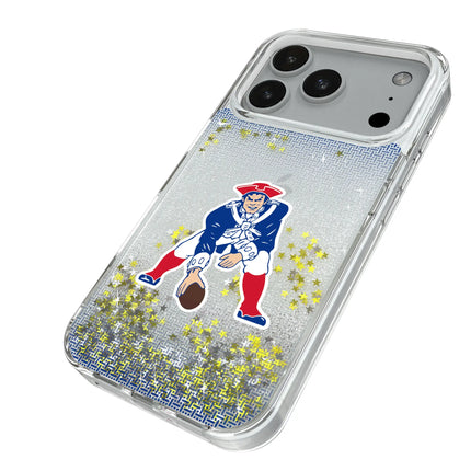 New England Patriots Historic Collection Linen Glitter Phone Case for Apple iPhone