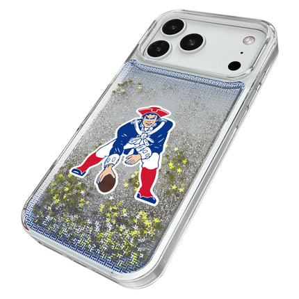 New England Patriots Historic Collection Linen Glitter Phone Case for Apple iPhone