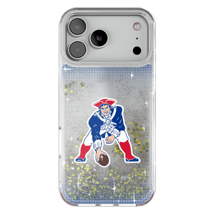 New England Patriots Historic Collection Linen Glitter Phone Case for Apple iPhone