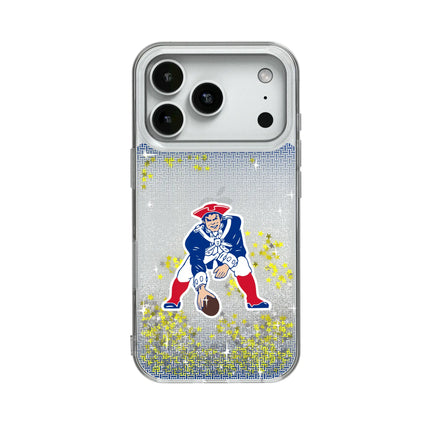 New England Patriots Historic Collection Linen Glitter Phone Case for Apple iPhone