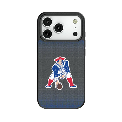 New England Patriots Historic Collection Linen MagSafe Compatible Phone Case for Apple iPhone