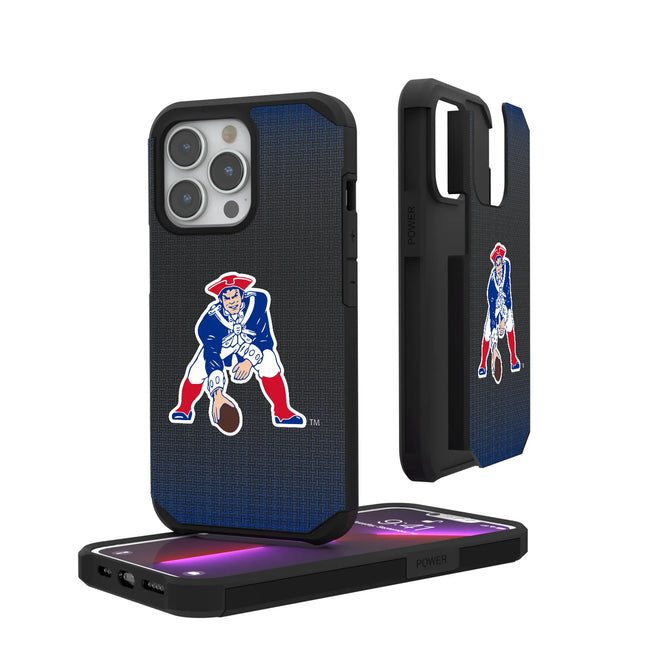 New England Patriots Historic Collection Linen Rugged Phone Case for Apple iPhone