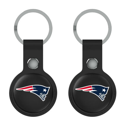 New England Patriots Insignia Black Airtag Holder 2-Pack