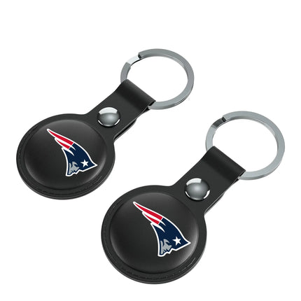 New England Patriots Insignia Black Airtag Holder 2-Pack