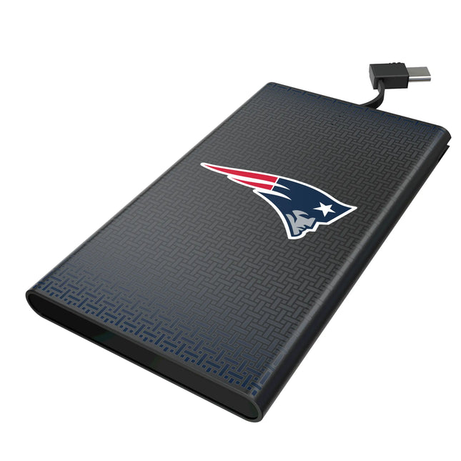 New England Patriots Linen 5000mAh Flat Powerbank