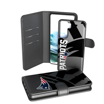 New England Patriots Monocolor Tilt Wallet Phone Case for Apple iPhone