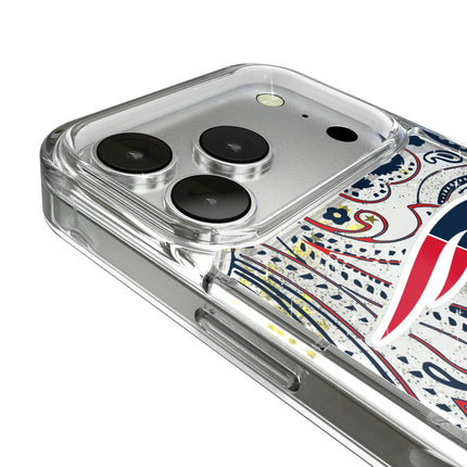 New England Patriots Paisley Glitter Phone Case for Apple iPhone