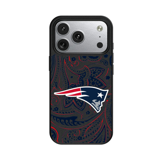 New England Patriots Paisley MagSafe Compatible Phone Case for Apple iPhone