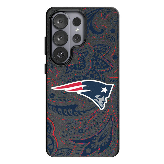 New England Patriots Paisley MagSafe Compatible Phone Case for Samsung Galaxy