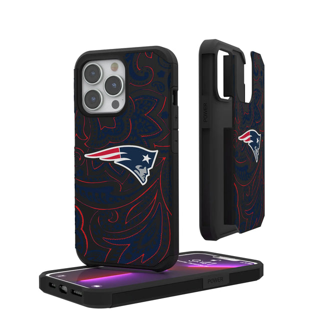 New England Patriots Paisley Rugged Phone Case for Apple iPhone
