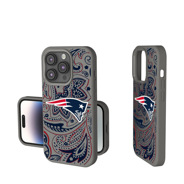 New England Patriots Paisley Soft Touch Phone Case for Apple iPhone