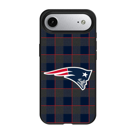 New England Patriots Plaid MagSafe Compatible Phone Case for Apple iPhone