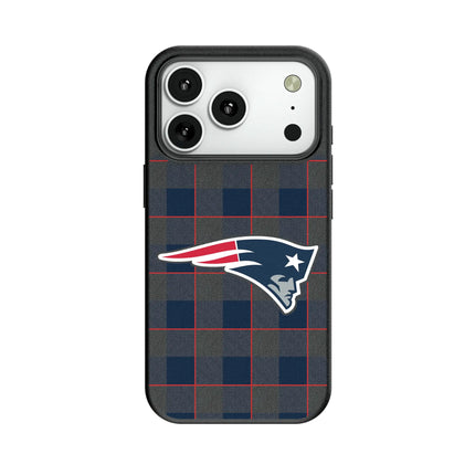 New England Patriots Plaid MagSafe Compatible Phone Case for Apple iPhone
