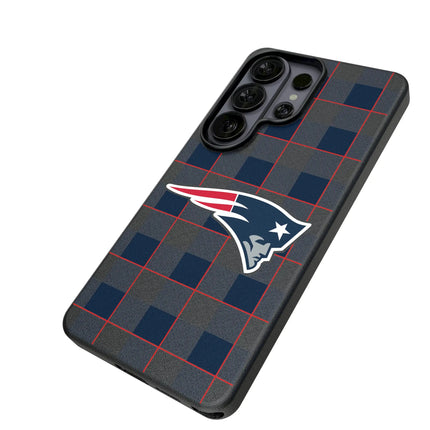 New England Patriots Plaid MagSafe Compatible Phone Case for Samsung Galaxy