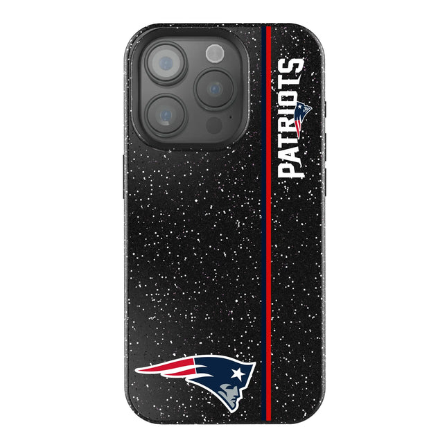 New England Patriots Sidebar Black Bling Phone Case for Apple iPhone
