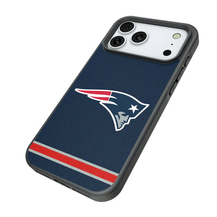 New England Patriots Stripe Bump Phone Case for Apple iPhone