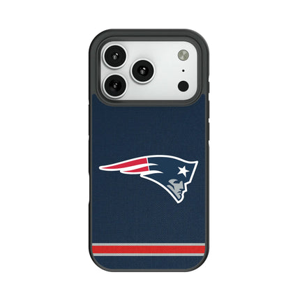 New England Patriots Stripe Bump Phone Case for Apple iPhone