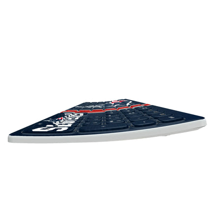 New England Patriots Stripe Curved Wireless Keyboard