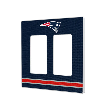 New England Patriots Stripe Hidden-Screw Light Switch Plate