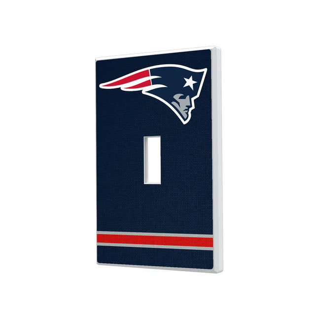 New England Patriots Stripe Hidden-Screw Light Switch Plate