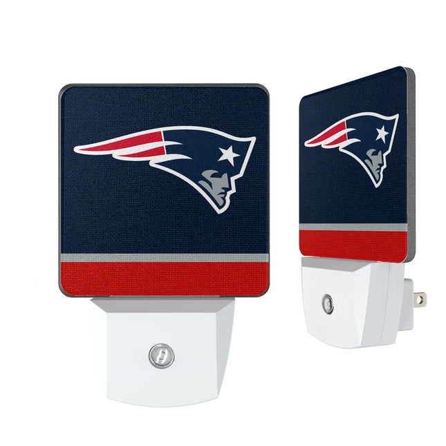 New England Patriots Stripe Night Light 2-Pack
