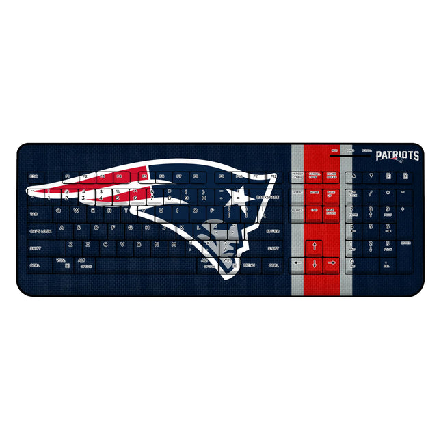 New England Patriots Stripe Wireless USB Keyboard