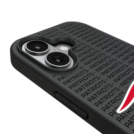 New England Patriots Text Backdrop Bump Phone Case for Apple iPhone
