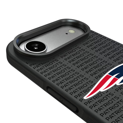 New England Patriots Text Backdrop Bump Phone Case for Apple iPhone