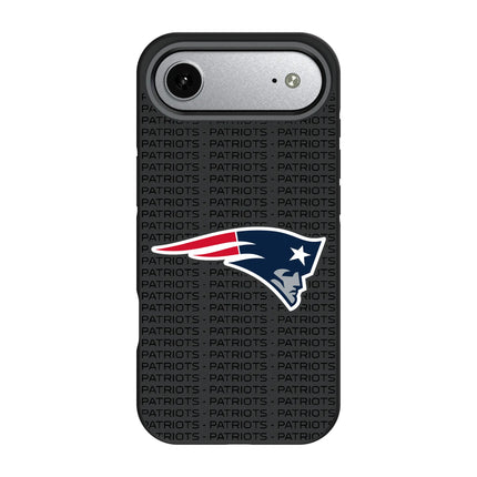 New England Patriots Text Backdrop Bump Phone Case for Apple iPhone