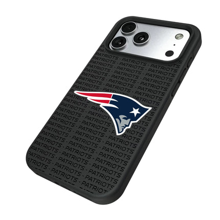 New England Patriots Text Backdrop Bump Phone Case for Apple iPhone